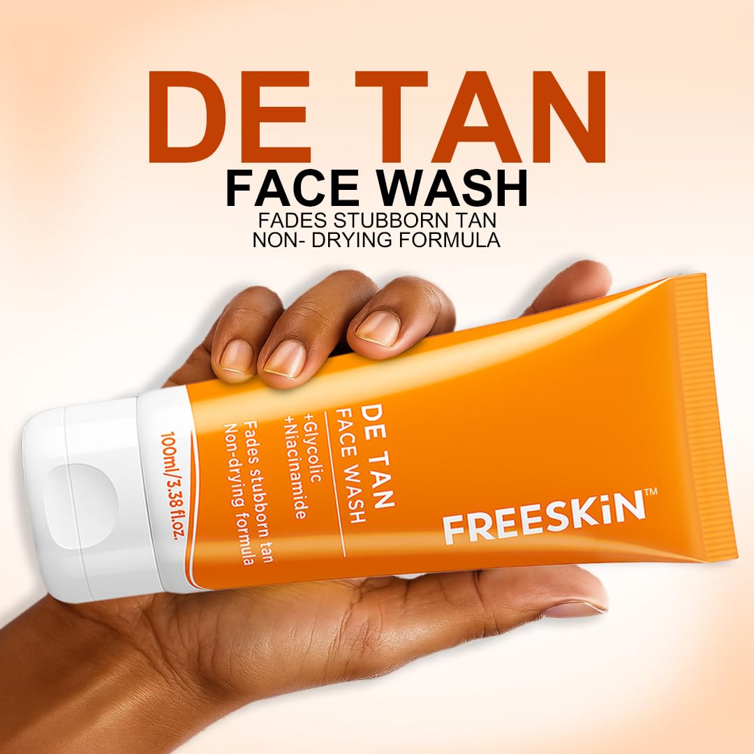 FREESKIN DE TAN FACE WASH 100ML freeskin