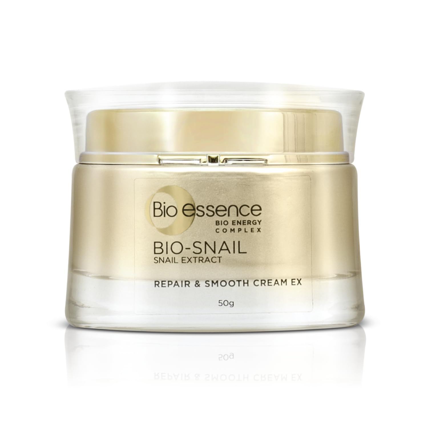 Bio-Essence Bio-Snail Repair & Smooth Cream with Snail Extract (50gm) | non-sticky and fast-absorbing cream for deep hydration | Formulated for Indian conditions