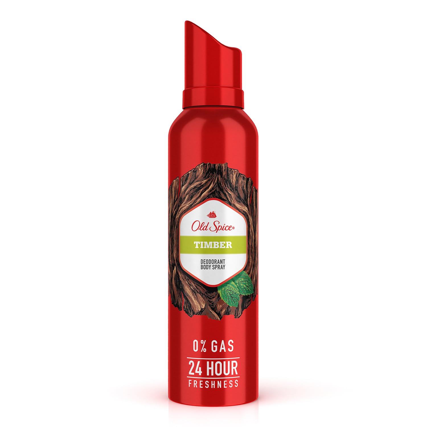 Old Spice Timber No Gas 24 hour Long Lasting Freshness Deodorant Perfume Body Spray For Men, 140ml OLD SPICE