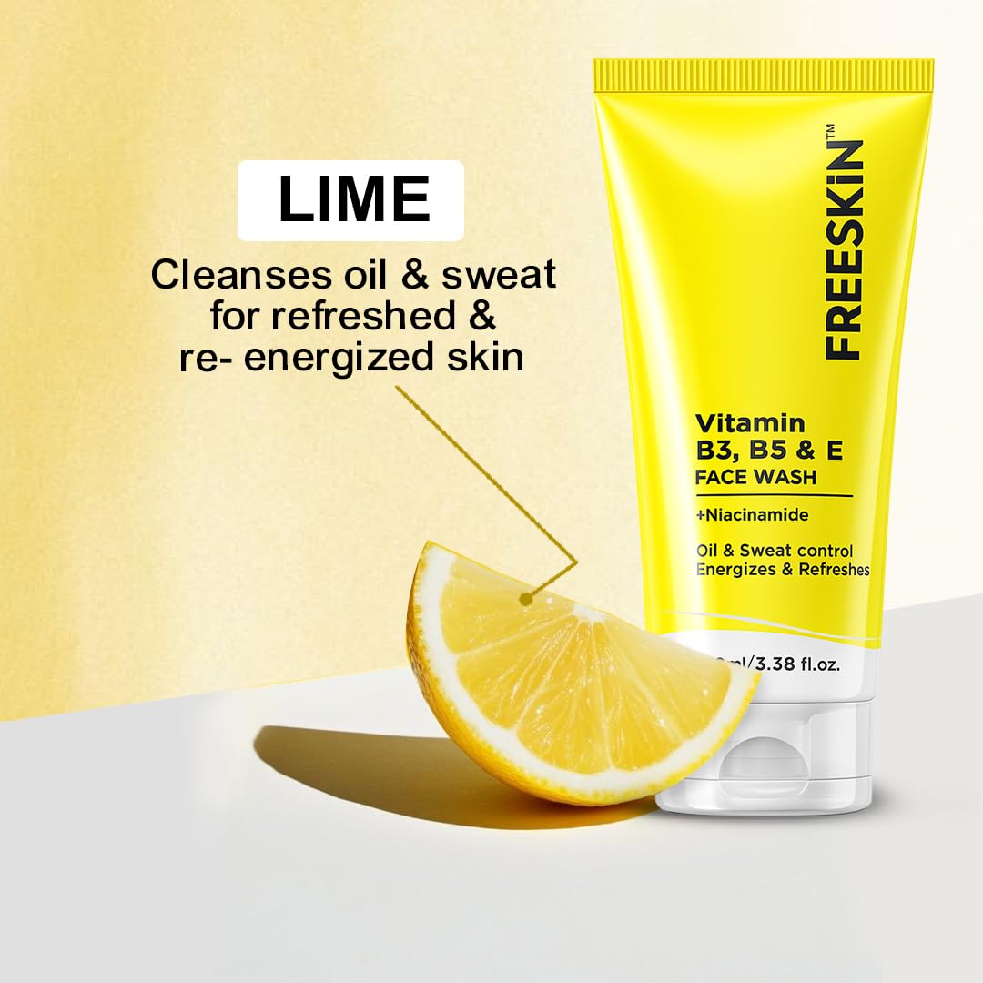 Freeskin Vitamin B3 B5 & E Face Wash 100ML freeskin