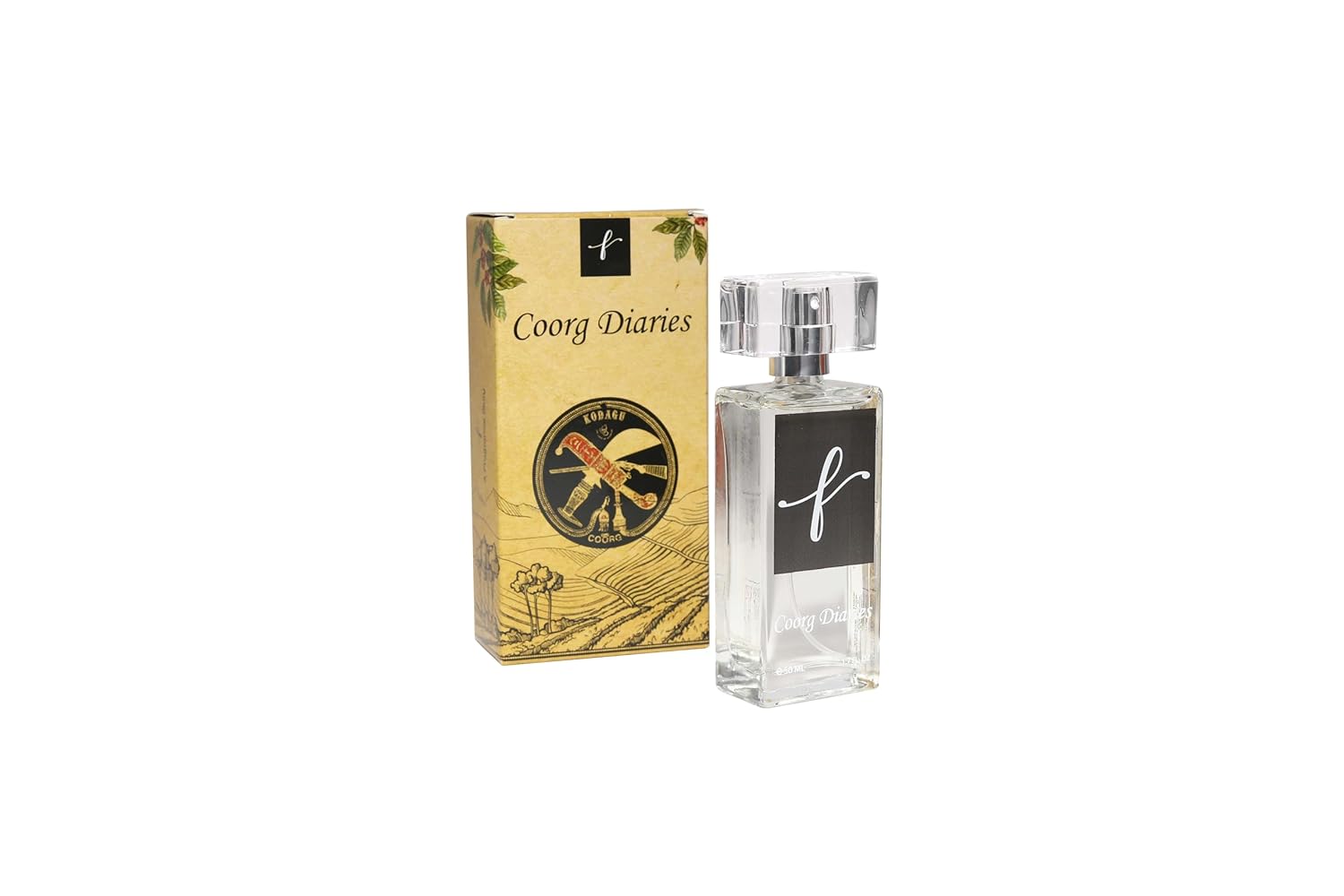 A Fragrance Story | Coorg Diaries Eau De Parfum 50ml | Unisex Perfume | Blend of Coffee, Vanilla & Rose A Fragrance Story