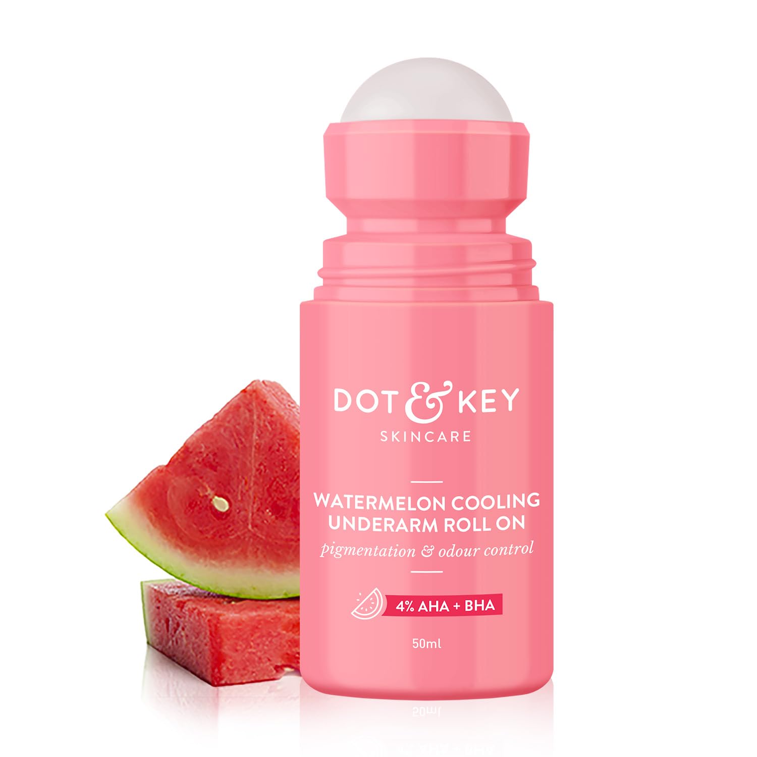 Dot & Key Watermelon Cooling Underarm Roll On (4% AHA+BHA) 50ML Dot & Key