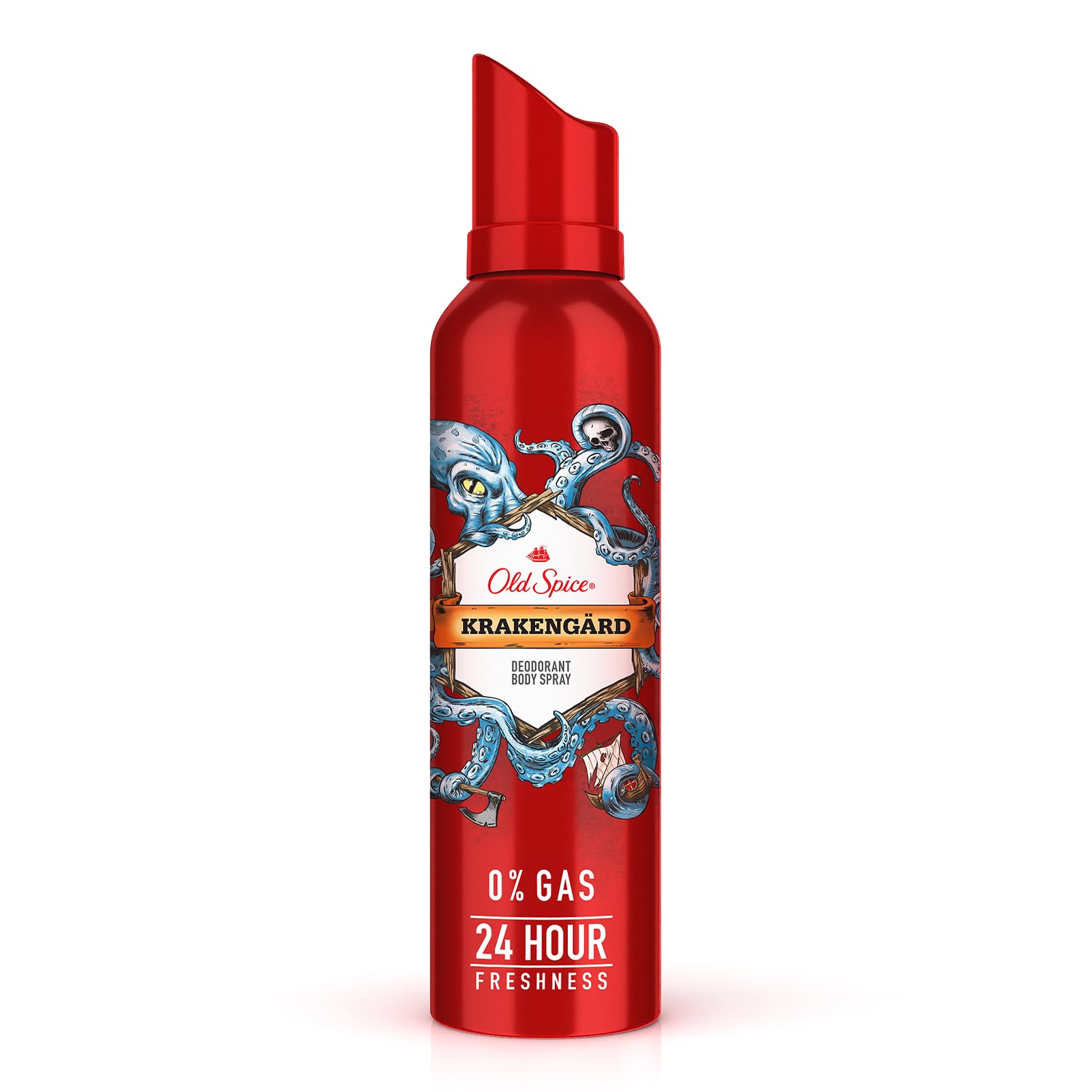 Old Spice Krakengard No Gas 24 hour Long Lasting Freshness Deodorant Perfume Body Spray For Men, 140ml OLD SPICE
