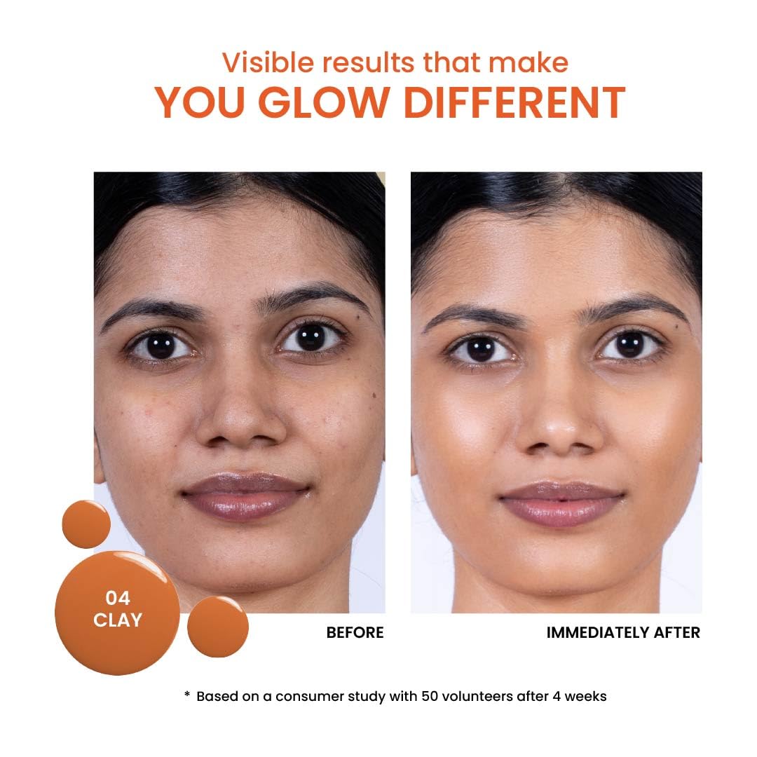 Foxtale SPF 50 Tinted Sunscreen PA++++ - Clay | Niacinamide & Vitamin E | UVA/UVB Protection + BB Cream + Foundation in 1 | Blurs Pores, Evens Tone, Non-Oily Glow | Suitable for All Skin Types | 50ml FOXTALE
