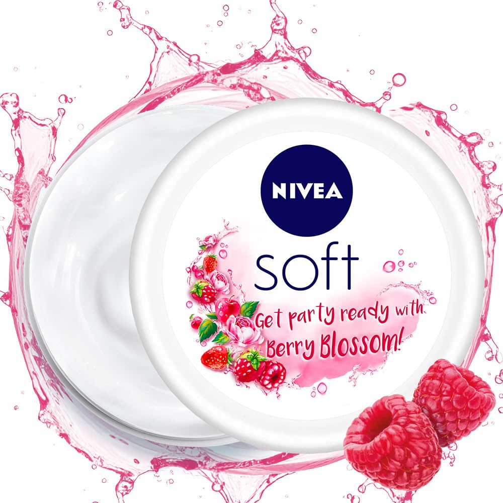 NIVEA SOFT LIGHT MOISTURIZER BERRY BLOSSOM 200ML NIVEA