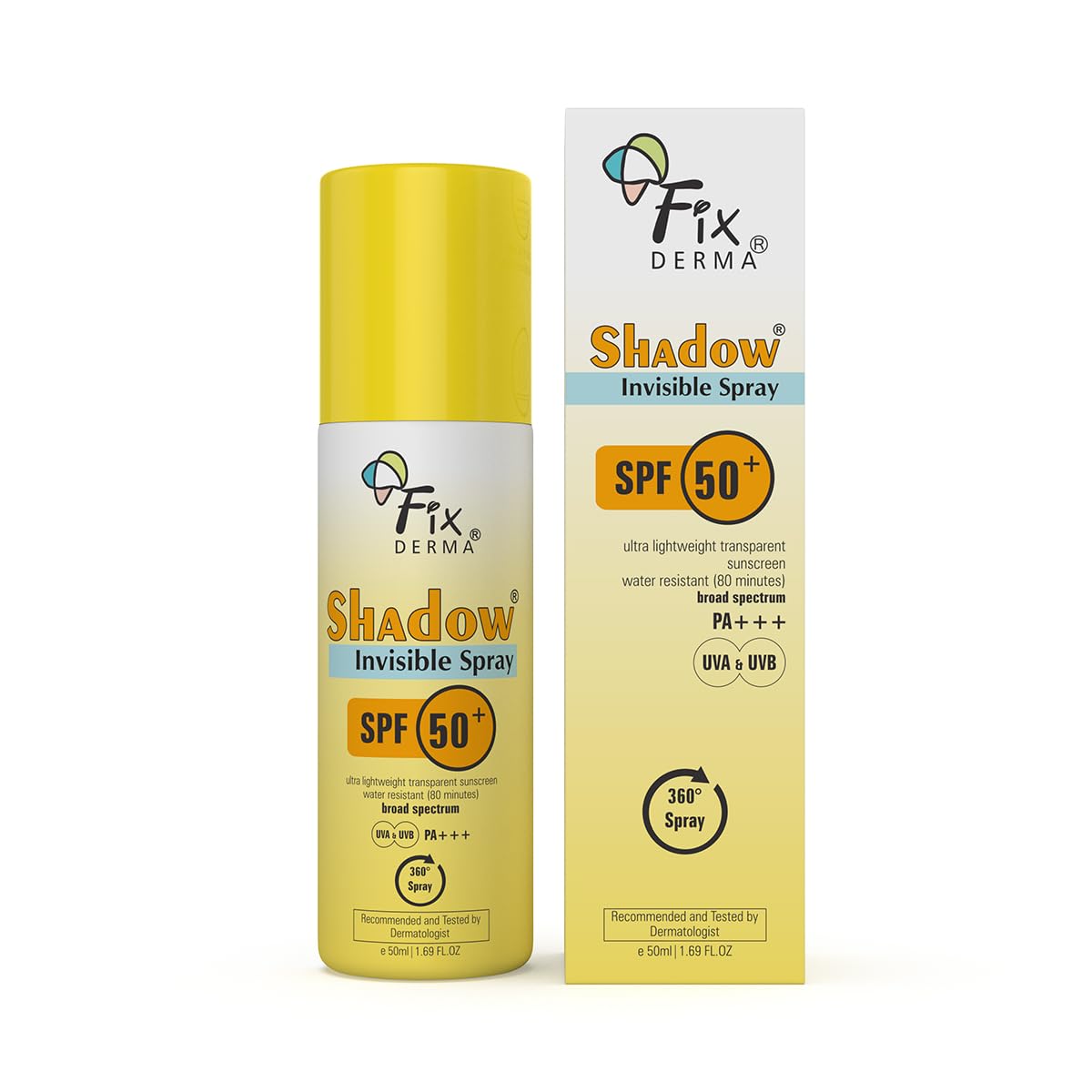 FIXDERMA Shadow Spf 50 Lip Shield Pa+++ Lip Balm Spf 50 With Theobroma Cacao Seed Butter,Virgin Coconut Oil & Glutathione Prevents Pigmentation & Sun Damage Sun Protector Uva & Uvb-15Gm,Yellow, All FIX DERMA