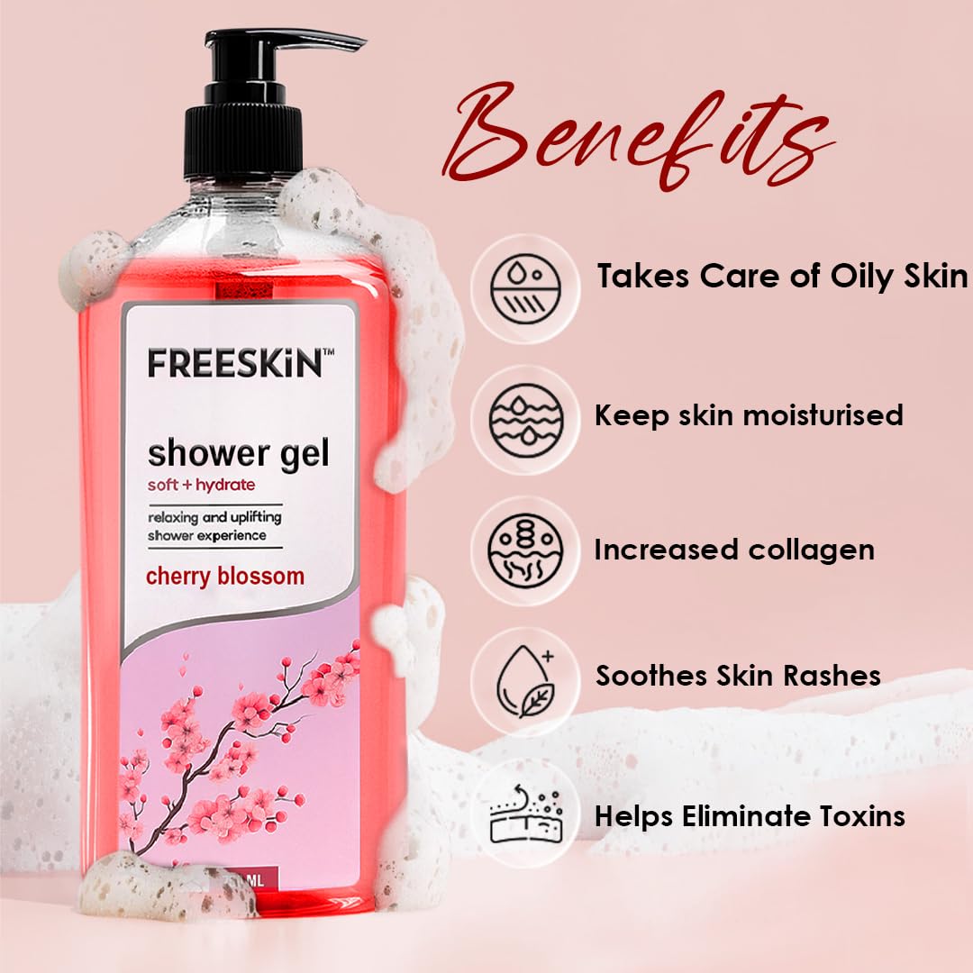 Freeskin Cherry Blossom Shower Gel 750Ml freeskin