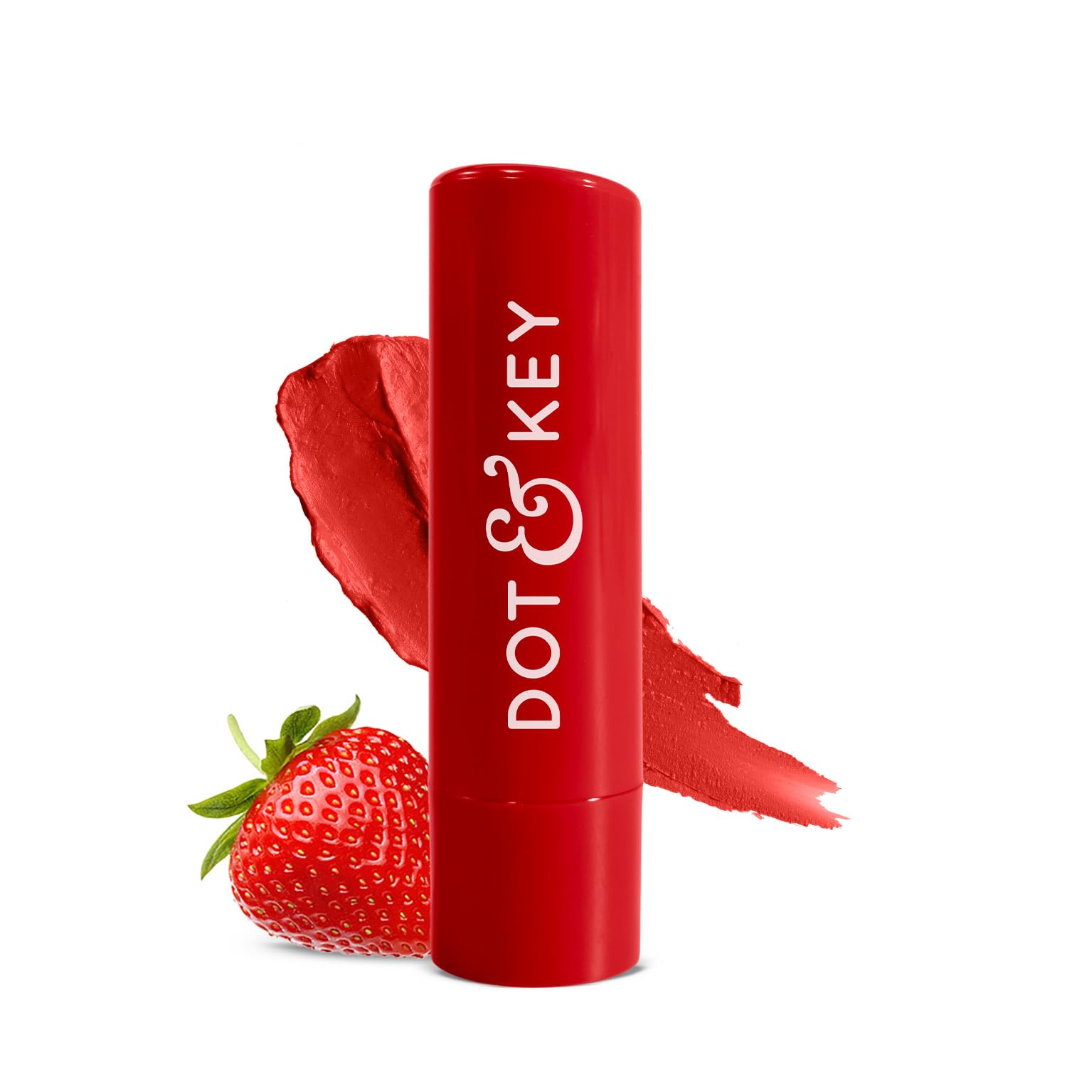 Dot & Key Barrier Repair Hydrating Lip Balm SPF 50 | Strawberry Red | High Tinted | 4.5 gm Dot