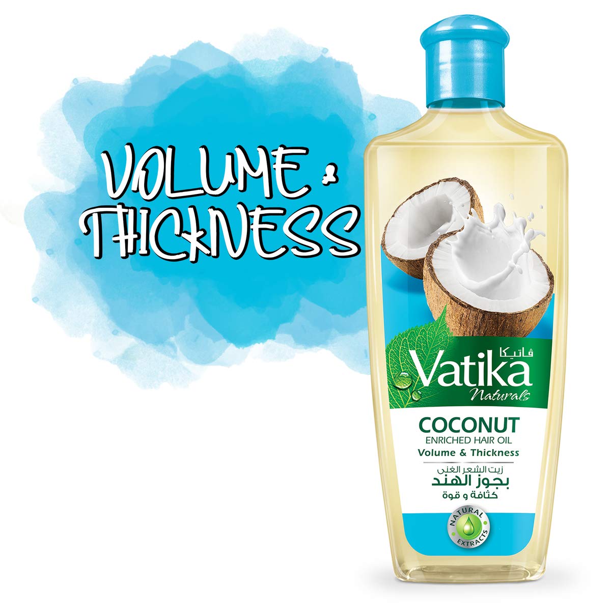 Vatika DABUR Coconut Enriched Hair oil For Dandruff and Hair fall Hair Oil (200 ml) VATIKA