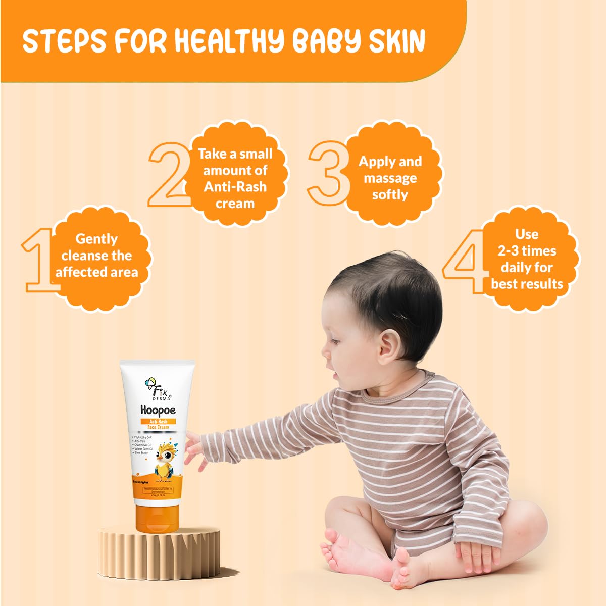 Hoopoe Anti Rash Face Cream 50 G FIX DERMA