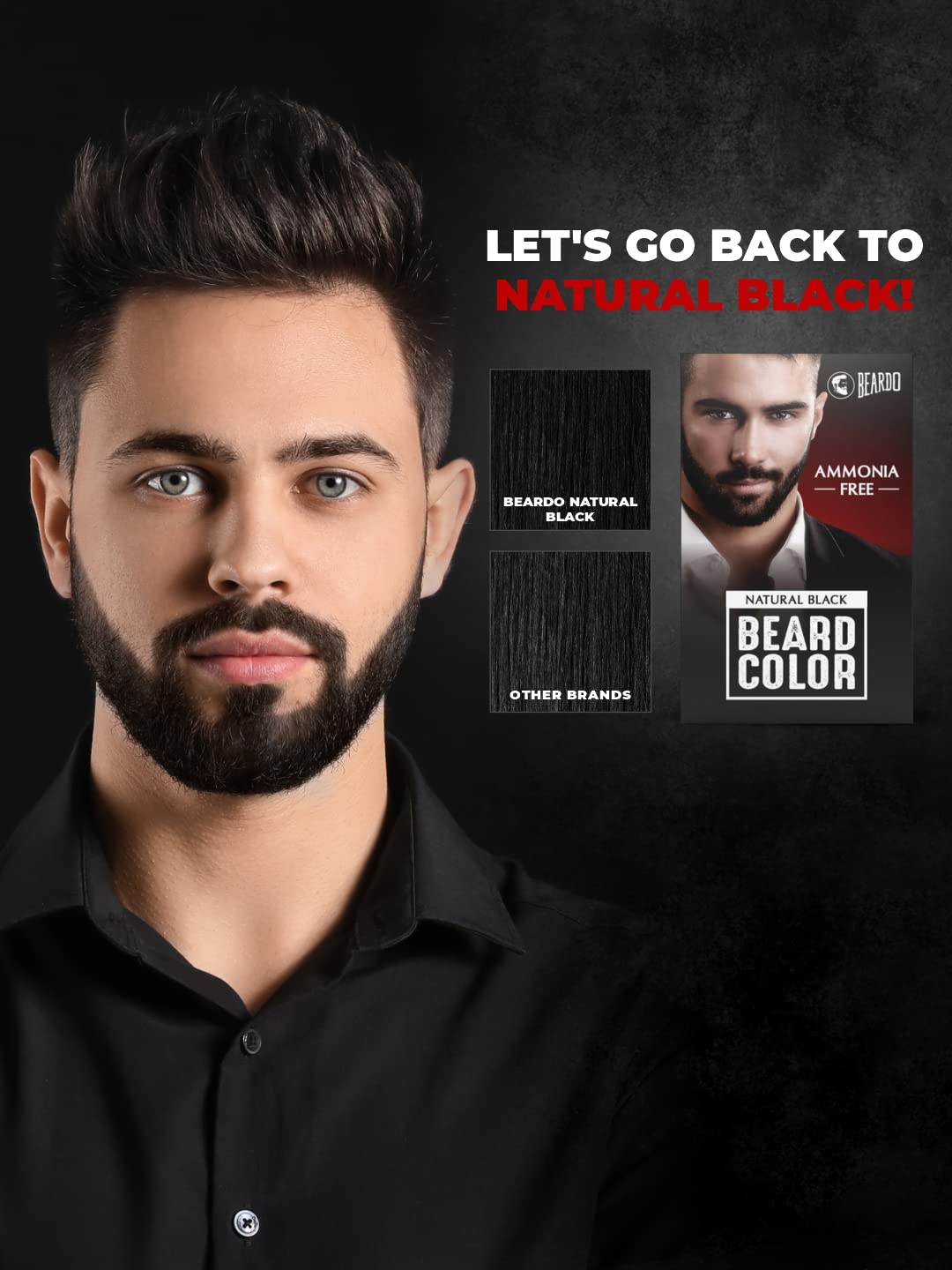 Beardo Beard Color For Men- Natural Black 30 ml Beardo
