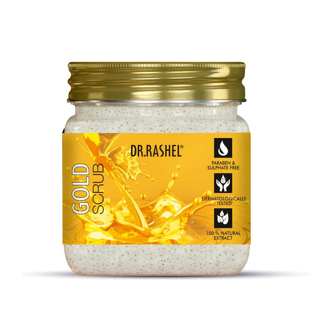 DR.RASHEL Exfoliator For Face & Body (380 ML) | All Skin |Cleanser For Deep Exfoliation | Dead Skin Remover | Tan Removal | Blackhead Remover | Face Scrub | Body Scrub Dr. Rashel