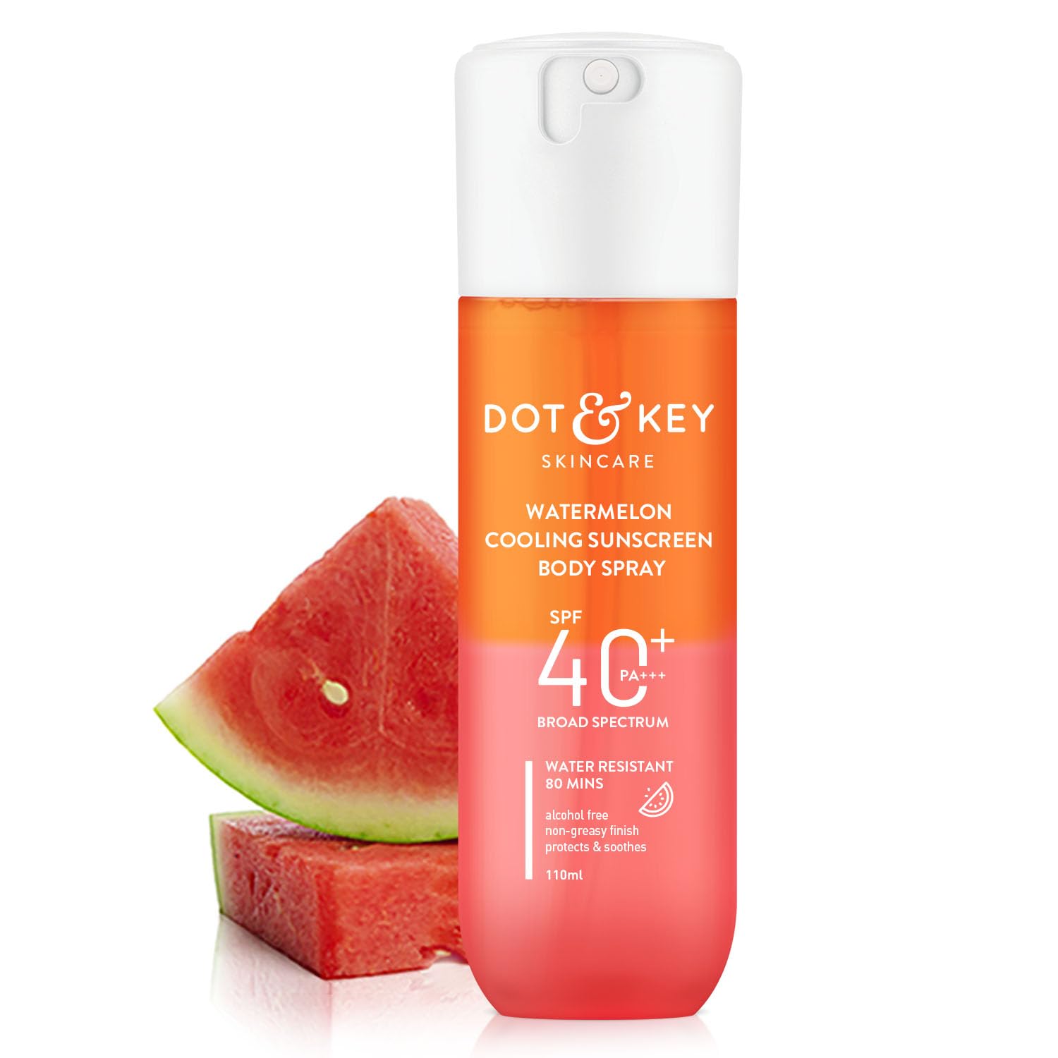 DOT & KEY Watermelon | Cooling Sunscreen | Body Spray Spf 40 Pa+++ | 110Ml Dot & Key
