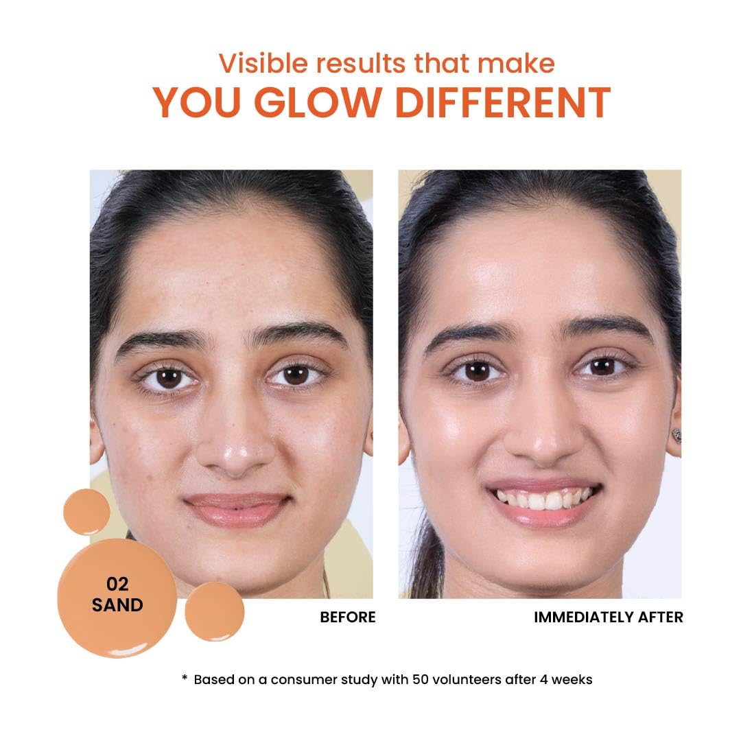 Foxtale SPF 50 Tinted Sunscreen PA++++ - Sand | Niacinamide & Vitamin E | UVA/UVB Protection + BB Cream + Foundation in 1 | Blurs Pores, Evens Tone, Non-Oily Glow | Suitable for All Skin Types | 50ml FOXTALE