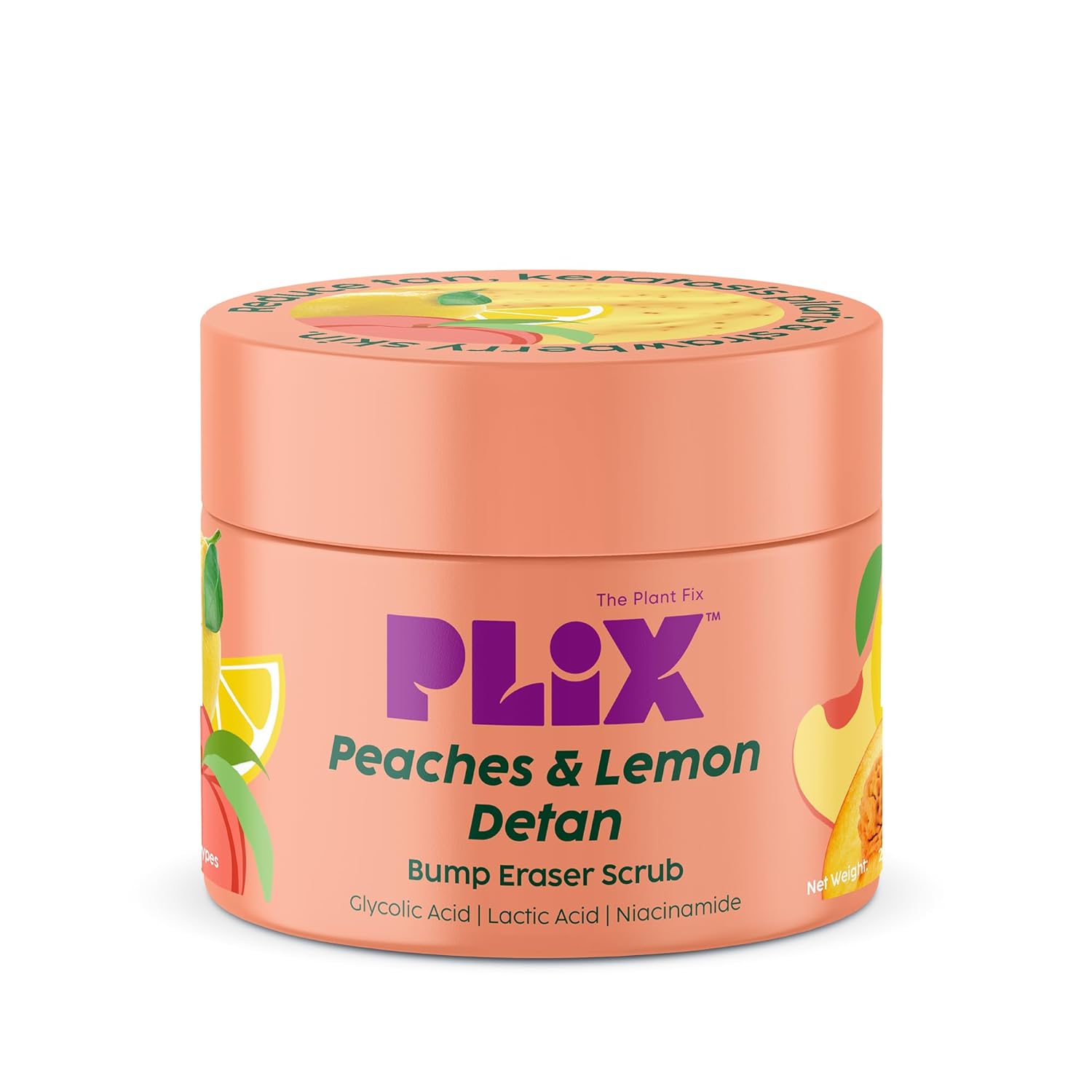 Plix Peaches & Lemon Detan Bump Eraser Scrub 200g PLIX