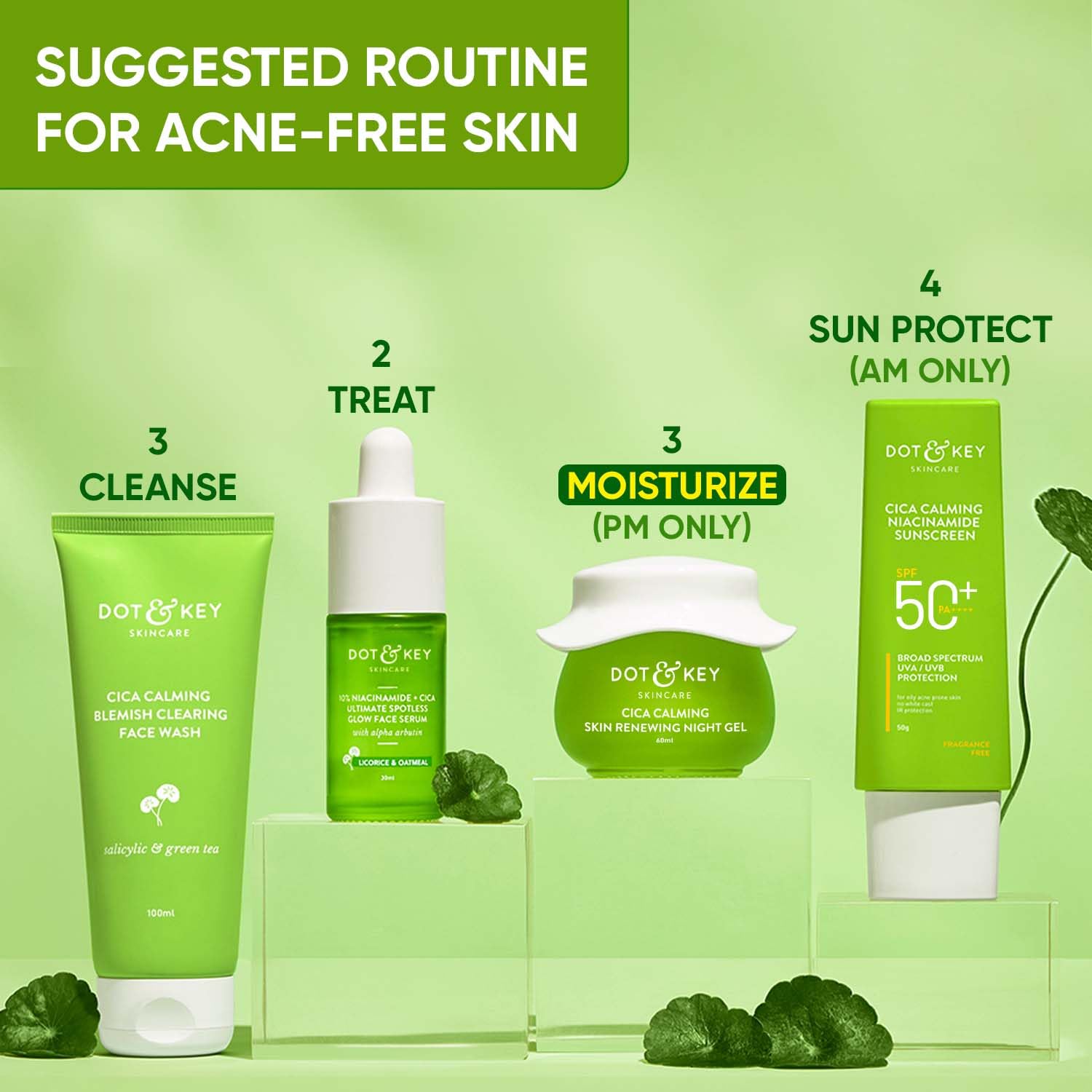 DOT & KEY CICA Claming | Skin Renewing Night Gel | 60Ml Dot & Key