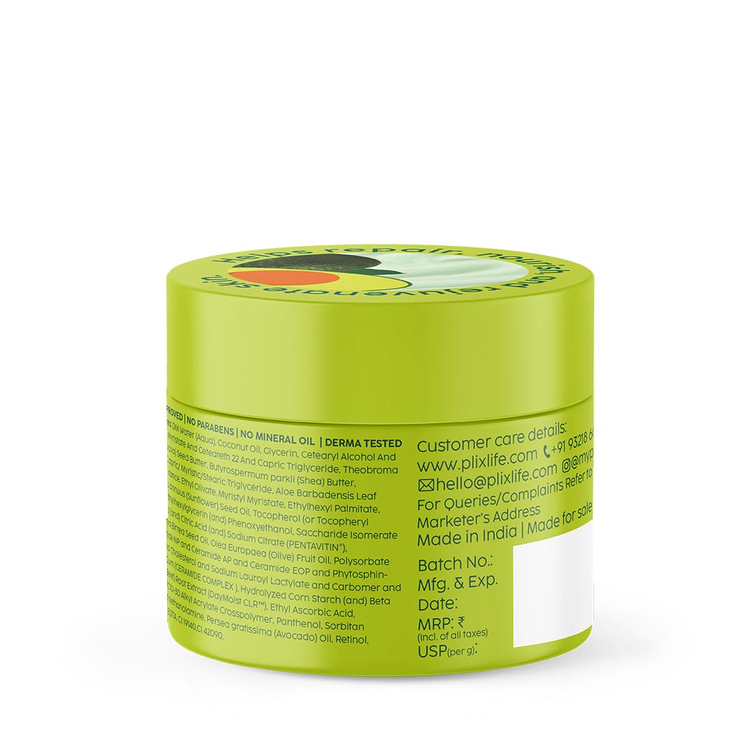 Plix Avocado Ceramide Moisture Rush Luxury Body Butter 200g PLIX
