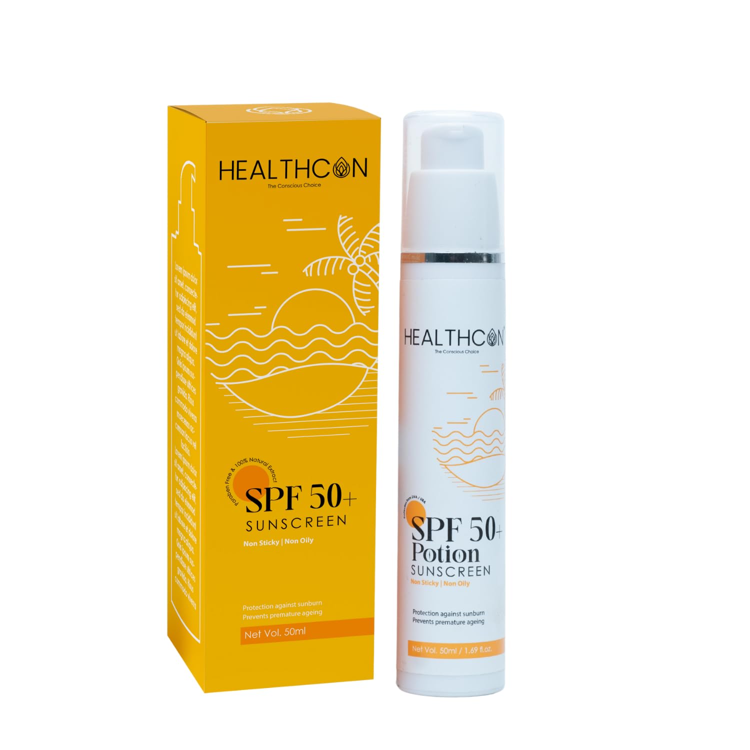HEALTHCON SPF 50+ Potion sunscreen 50ml Beauty Bumble