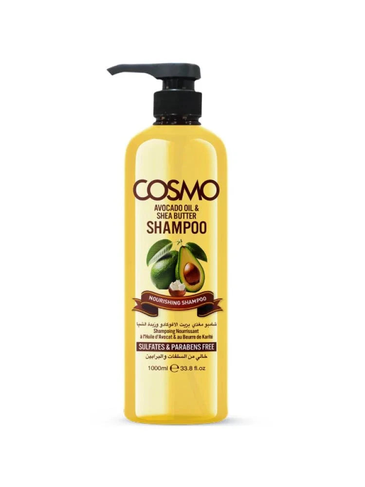 Cosmo - Avocado oil and shea butter nourishing shampoo, 1000ml cosmo