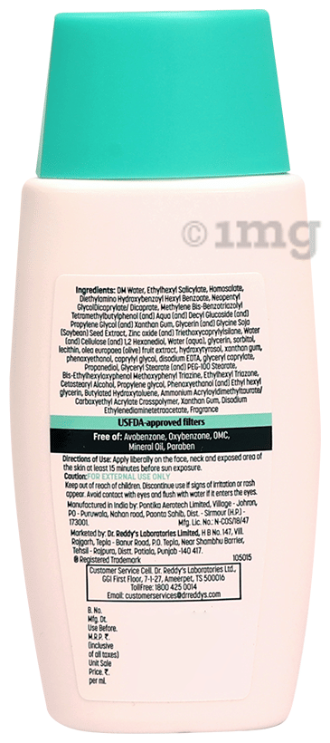 Dr. Reddy's Venusia Aqua Suncreen 50G Dr Reddy's