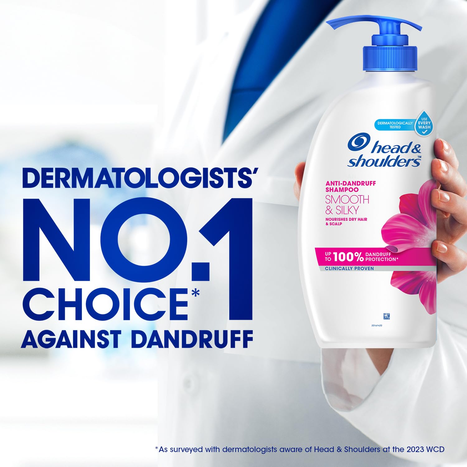 HEAD & SHOULDERS Anti - Dandruff Smooth & Silky Shampoo Smooth Hair From Root To Tip 650 ml Head & Shoulder