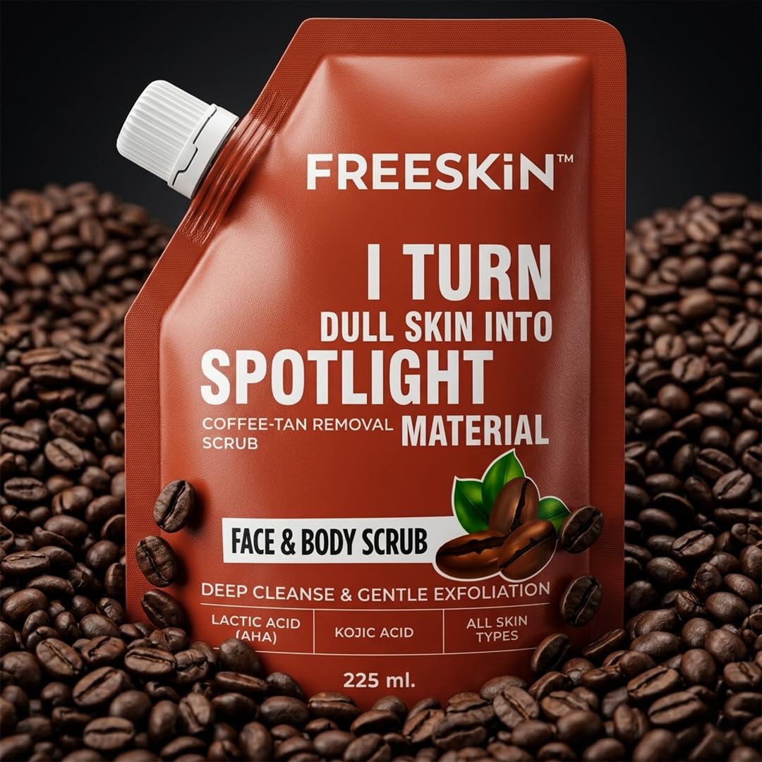 Freeskin Coffee Tan Removal Scrub 225ML freeskin