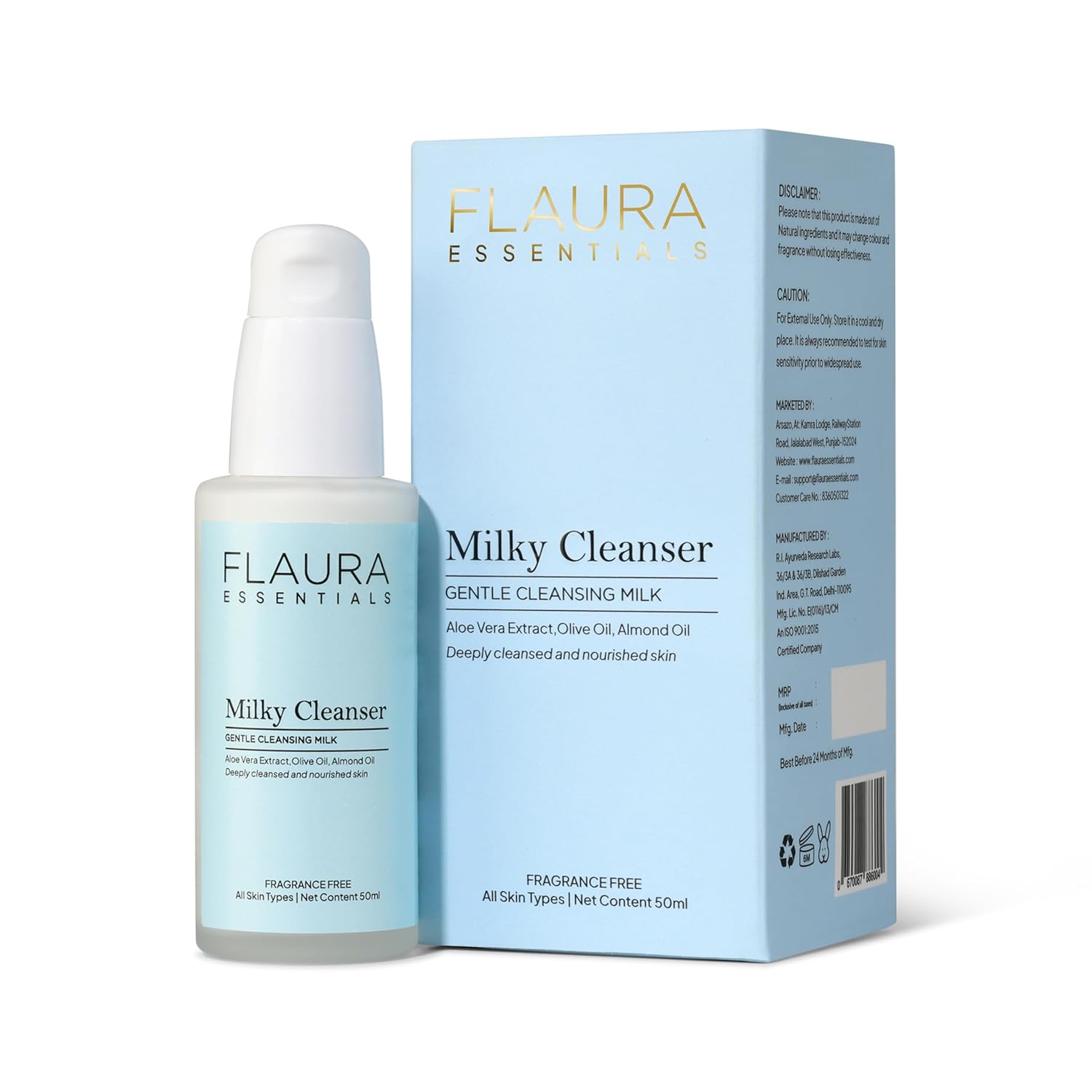 FLAURA ESSENTIALS MILKY CLEANSER 50ML Flaura