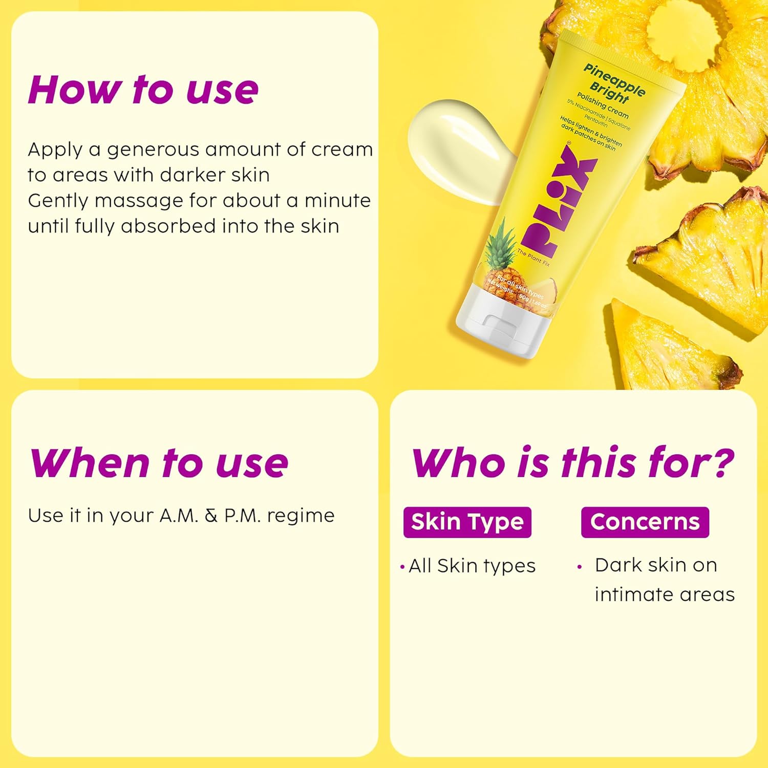 Plix Pineapple Soft & Smooth Juicy Scrub, 50g PLIX