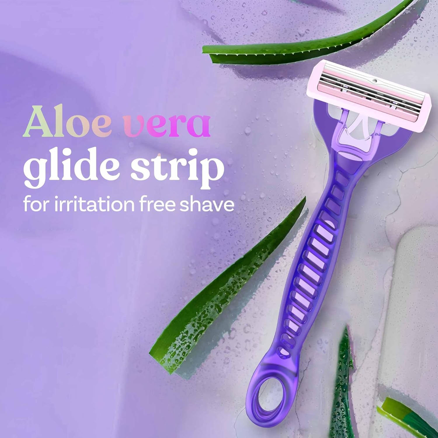 Bombae Disposable Flexi Body Razors for Women - 3 |Body Hair Remover for Women with Aloe Vera and Vitamin E | Smooth shave on arms, underams, bikini line, legs BOMBAE