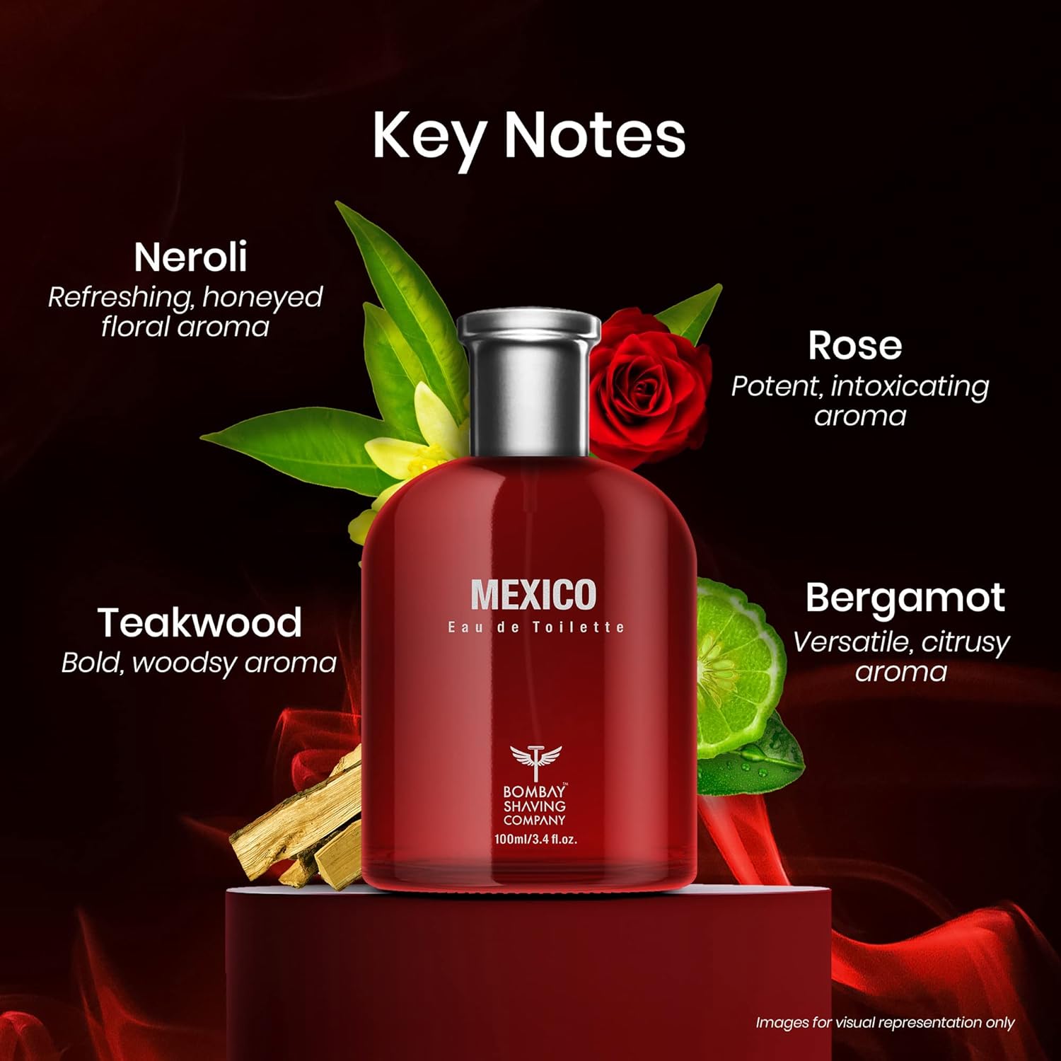 Bombay Shaving Company Perfum For Unisex| Mexico Premium Fragrances For Men 100ml | Perfume for men long lasting smell |Pack of 1 (100 ml (Pack of 1)) Beauty Bumble