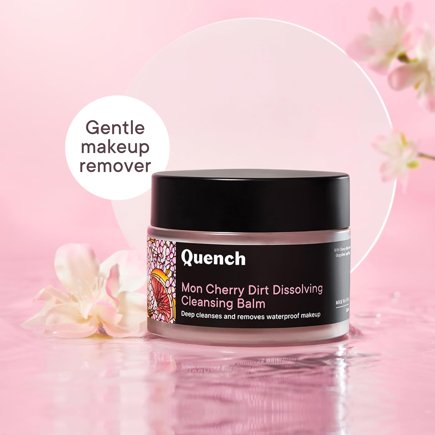 Quench Botanics Mon Cherry Dirt Dissolving Cleansing Balm 50ml Quench Botanics
