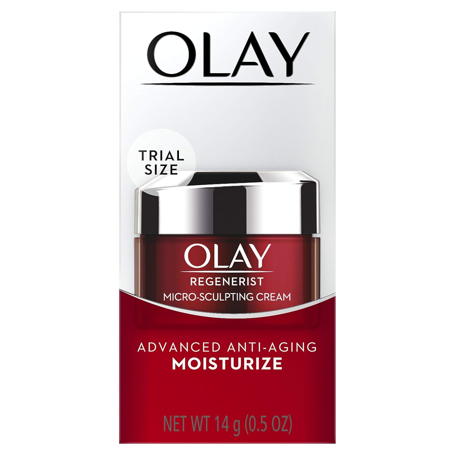 Olay Regenerist Micro-Sculpting Cream, Face Moisturizer, Trial Size, 0.5 oz Olay