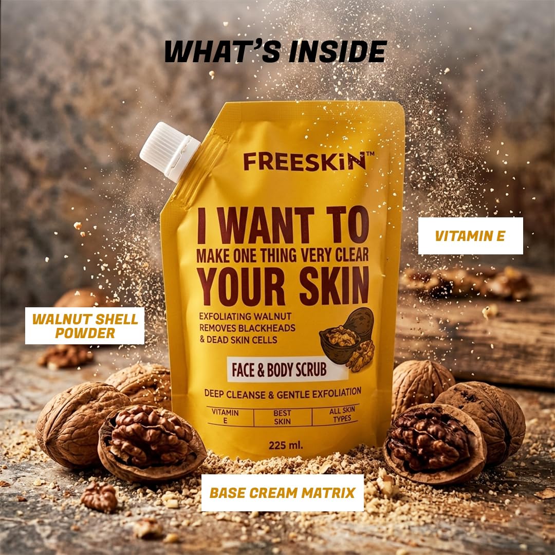 Freeskin Wallnut Scrub 225ML freeskin