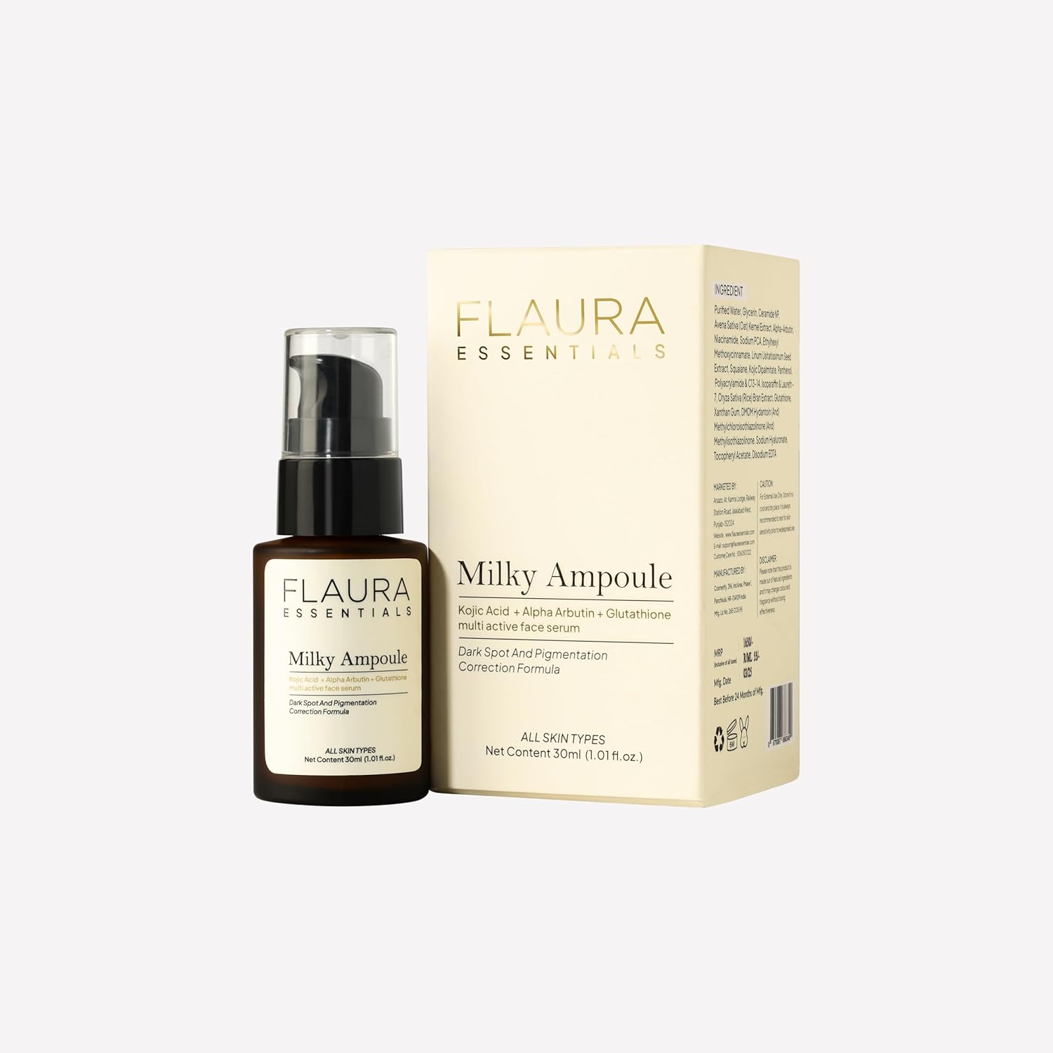 FLAURA ESSENTIALS MILKY AMPOULE SERUM 30ML Flaura