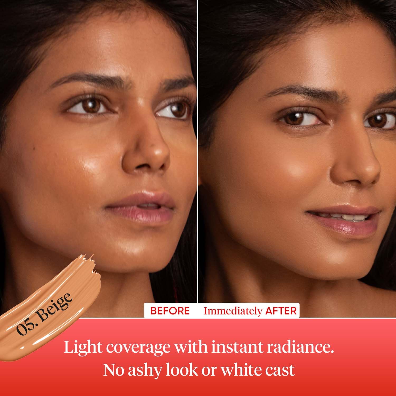 DOT & KEY Strawberry | Dew Tinted Sunscreen | SPF 50+ Pa++++ - 01 Porcelain | 50Ml Dot & Key