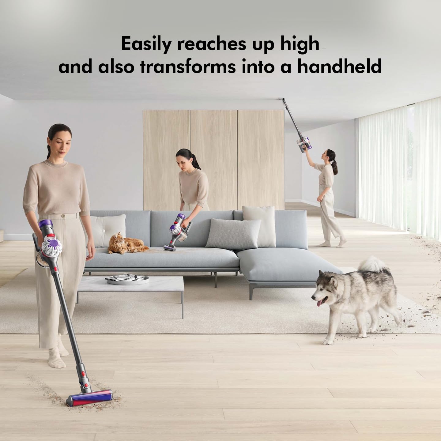 Dyson V8 Absolute Cord-Free Vacuum Cleaner, Grey Dyson