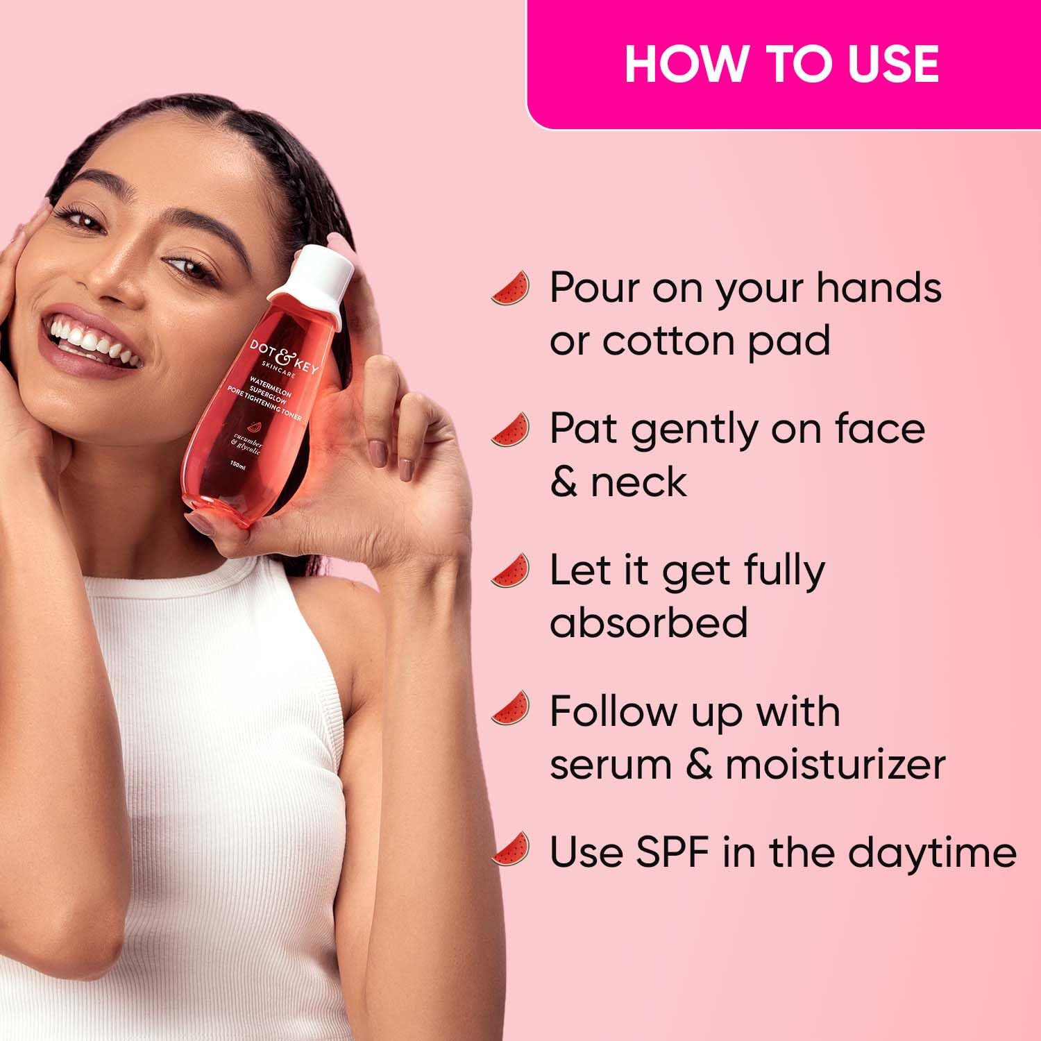 DOT & KEY Watermelon | Superglow Pore Tightening | Face Toner 150Ml Dot & Key