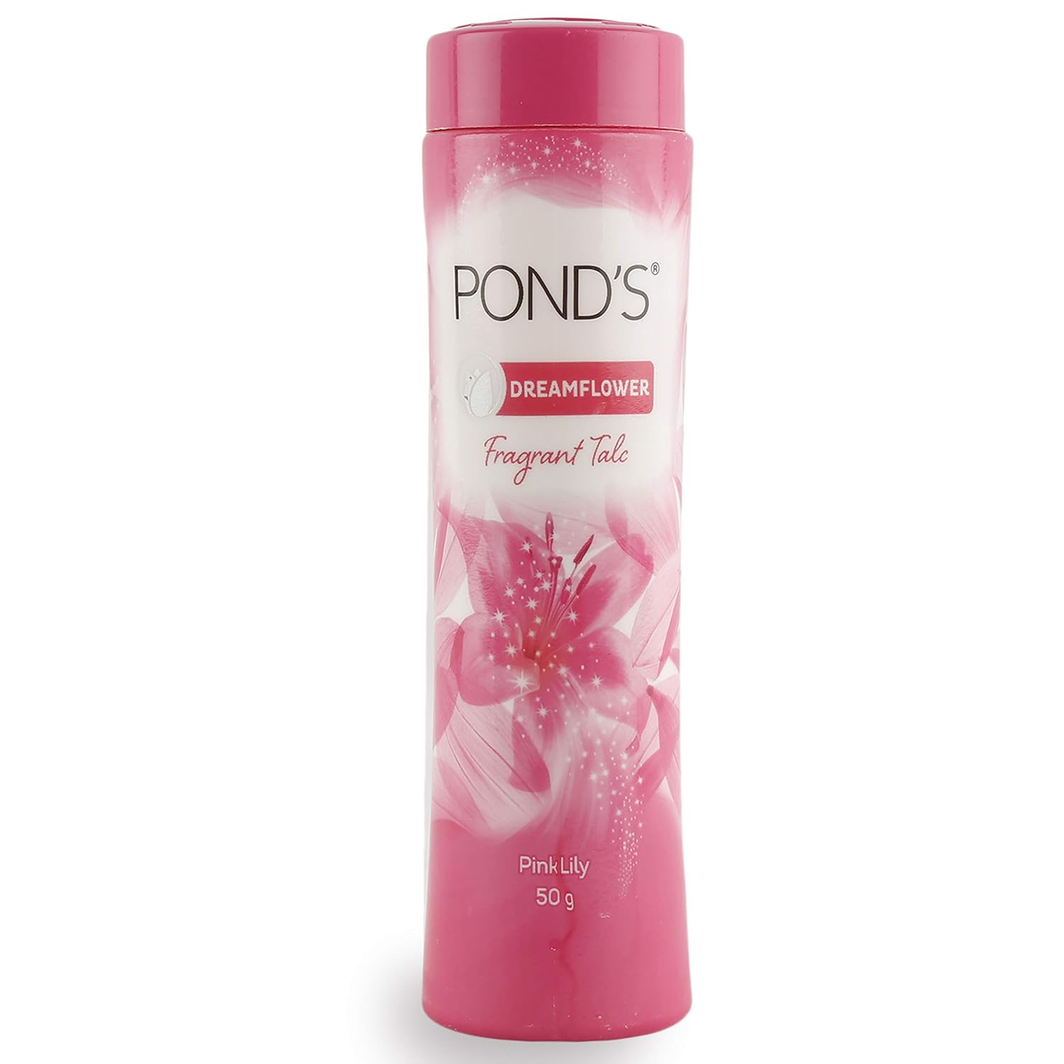 Ponds Dreamflower Pink Lily Perfume Body Powder – Long Lasting Pink Lily Freshness & Soft Skin Talcum Powder PONDS