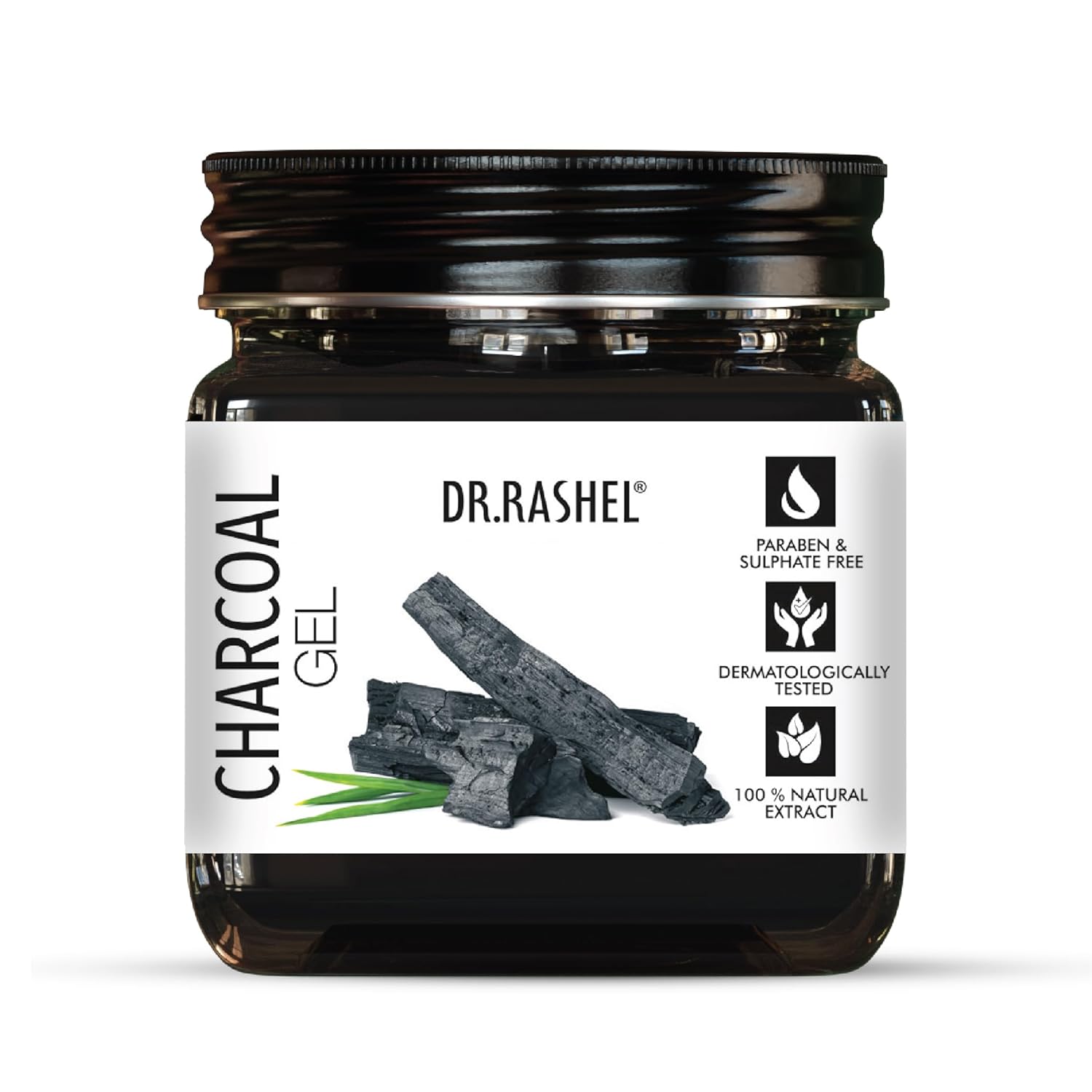DR.RASHEL Charcoal Gel For Face & Body For Normal Skin (380 Ml) Dr. Rashel
