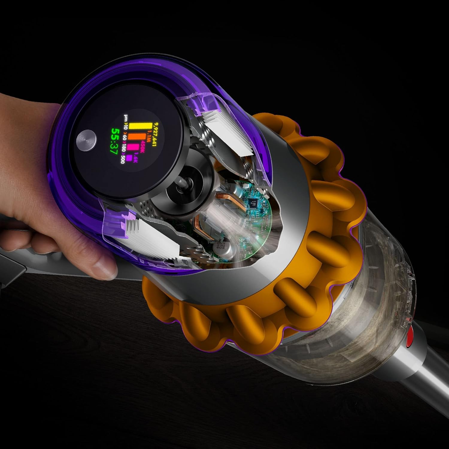 Dyson V15 Cartridge Detect Intelligent Cord-Free Vacuum Cleaner, Yellow Dyson