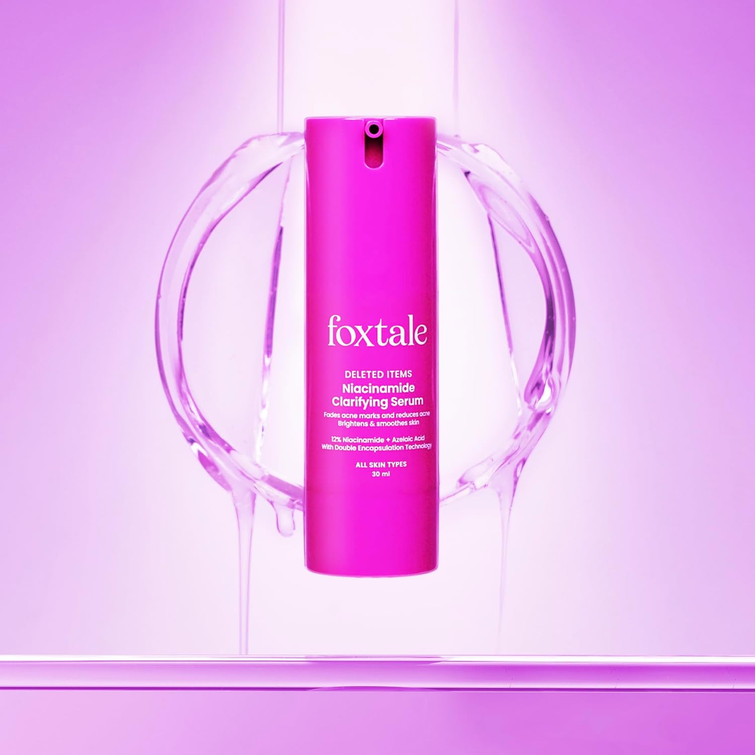 Foxtale 12% Niacinamide Face Serum with Azelaic Acid for Oil Control & Brightening | Reduces Acne, Blemishes & Acne Marks | Brightens & Smoothens Skin | Face Serum for Women & Men | 30 ml FOXTALE