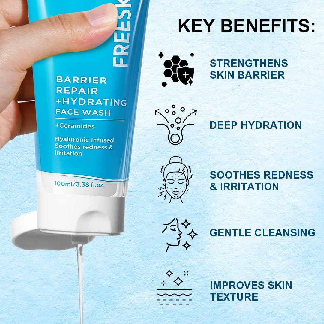 Freeskin Barrier Repair + Hydrating Face Wash 100ML freeskin