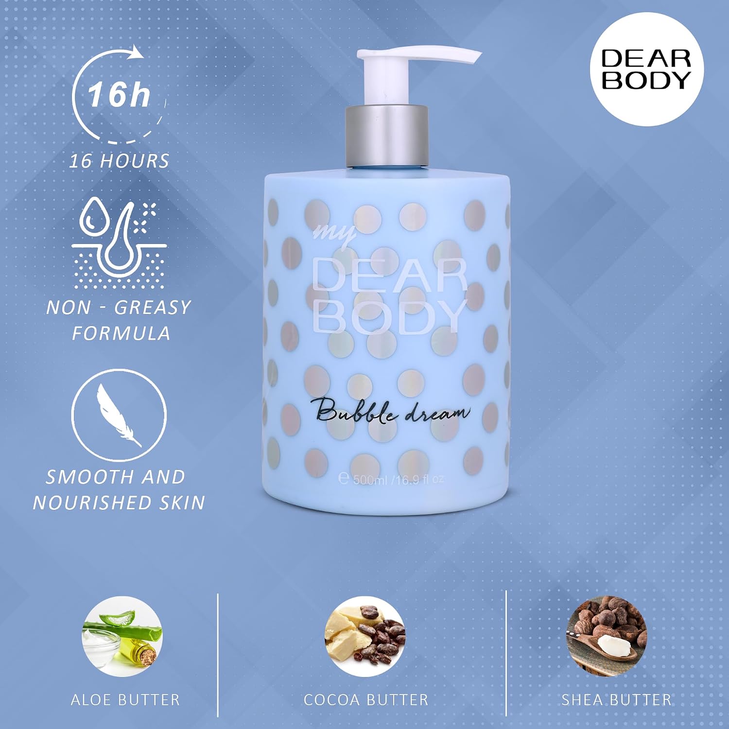 Dear Body Bubble Dream Body Lotion 500ML DEAR BODY