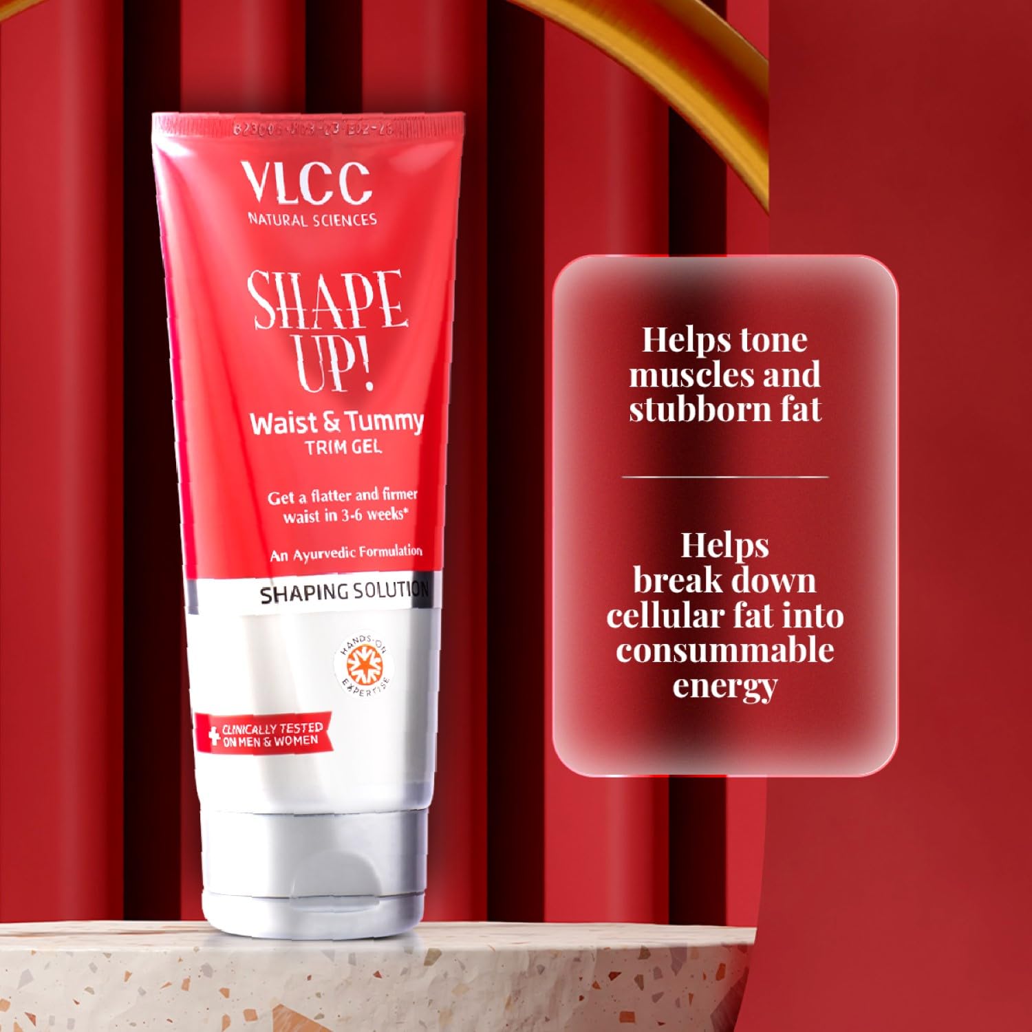 VLCC Shape Up Waist & Tummy Trim Gel - 200g VLCC