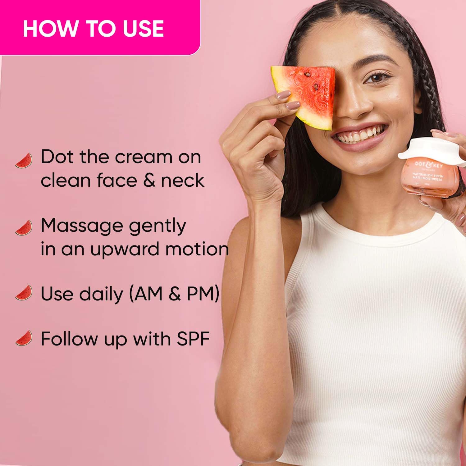 DOT & KEY Watermelon | Superglow Matte Oil Free | Moisturizer For Face | 60Ml Dot & Key