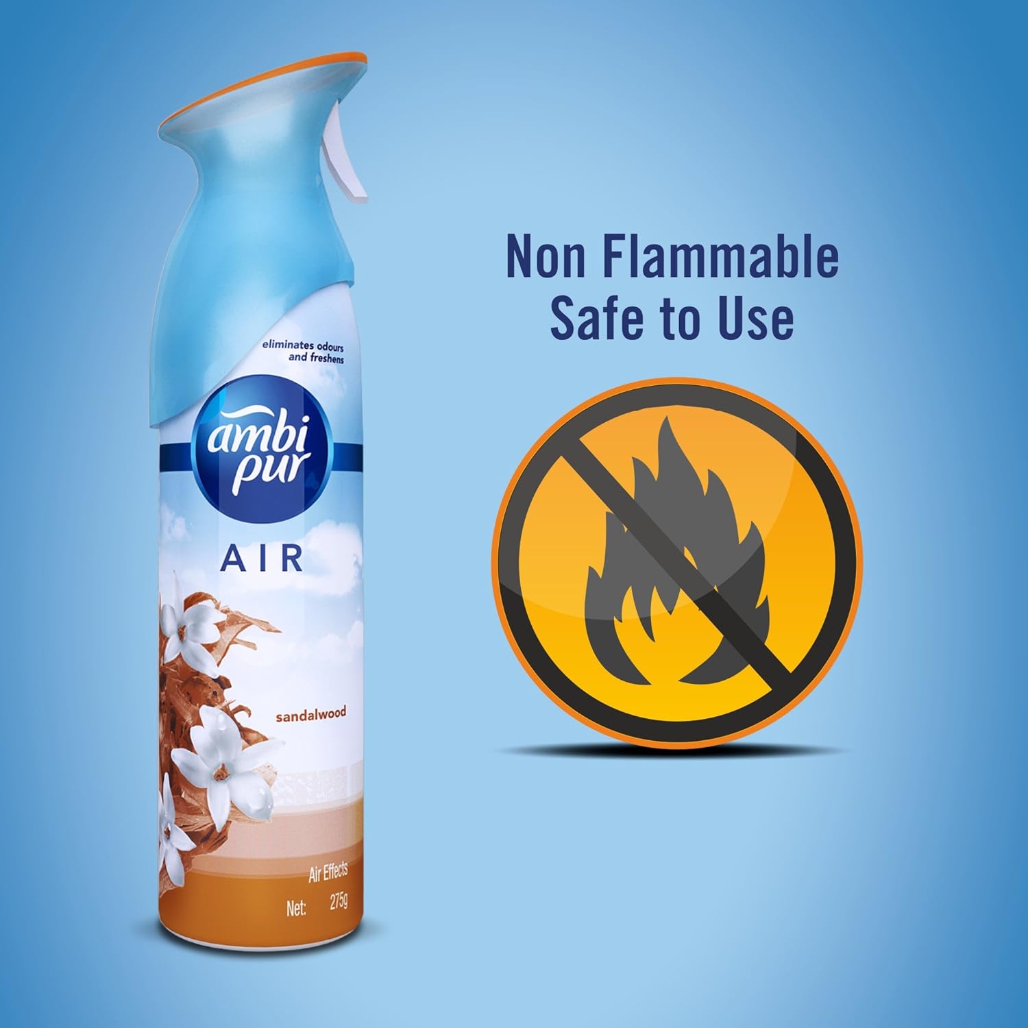 Ambi Pur Air Effect Sandalwood Air scent. Freshener 275gm AMBI PUR