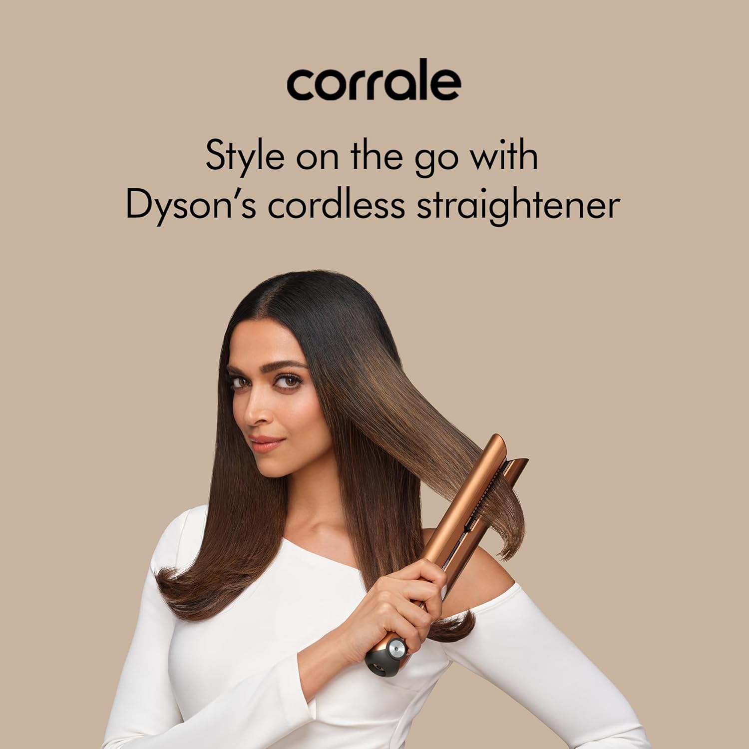 Dyson Corrale Hair Straightener|30 mins Cord-Free Styling|Universal Voltage|Travel Friendly|Smooth & Shiny Hair|Half the Heat Damage|Intelligent Straightener|Airplane Mode|For all hair|2 Year Warranty Dyson