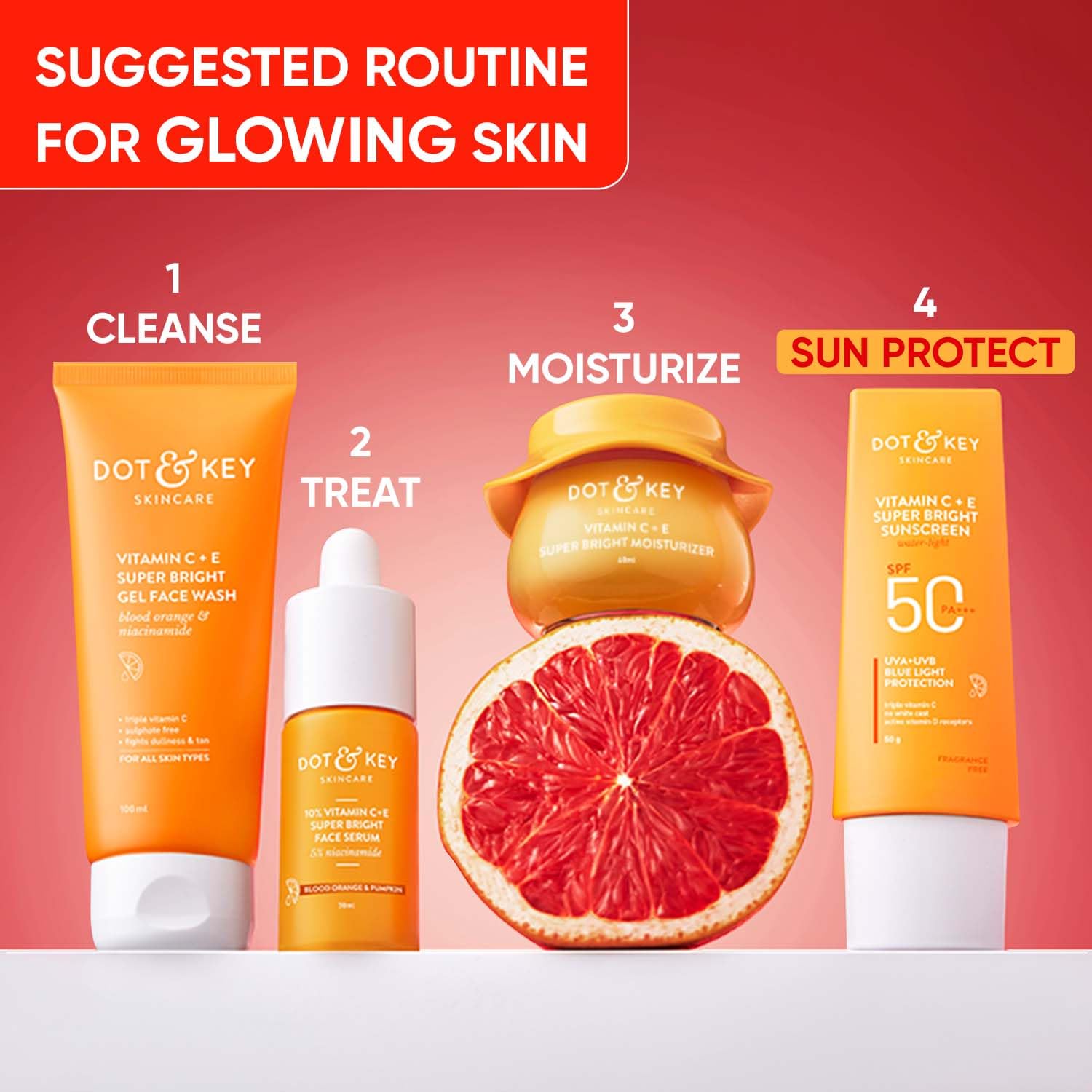 DOT & KEY Vitamin C + E | Super Bright Sunscreen Spf 50 | 50G Dot & Key