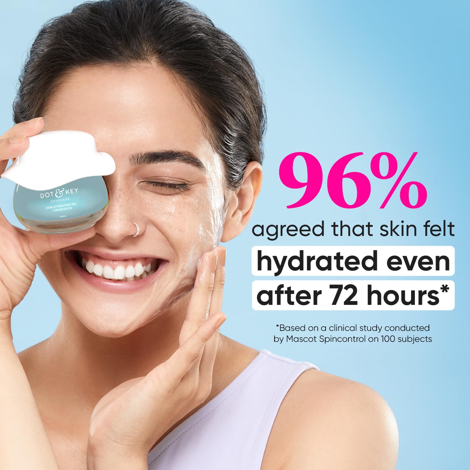 DOT & KEY 72Hr Hydrating Gel + Probiotics Moisturizer | 60Ml Dot & Key