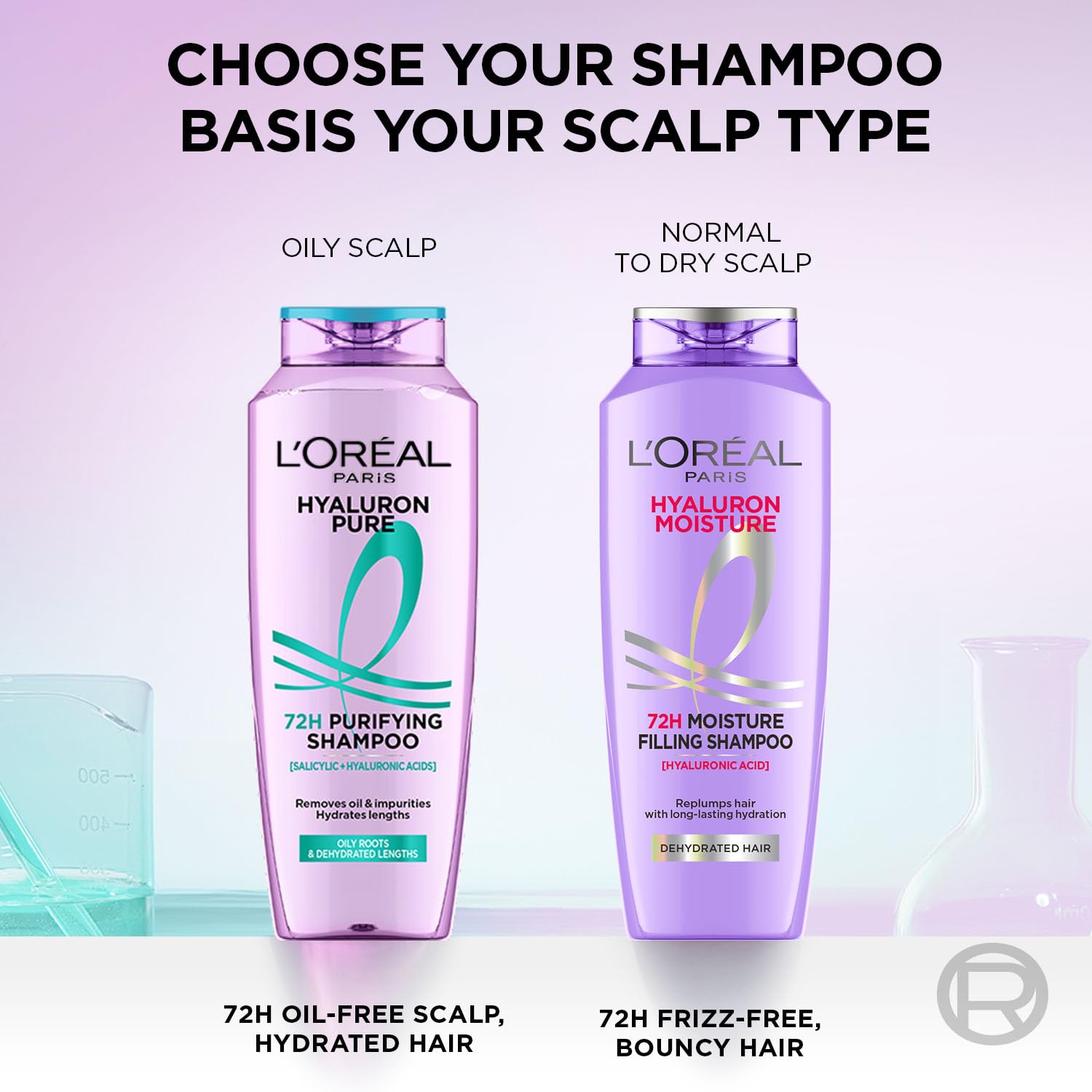 L'Oreal Paris Moisture Filling Shampoo, With Hyaluronic Acid, For Dry & Dehydrated Hair, Adds Shine Bounce, Hyaluron 72H, 340Ml. Loreal Paris